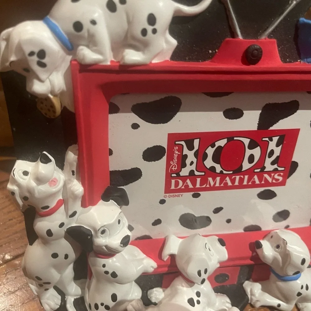 Disney 101 Dalmatians Red and Black Picture Frame - Vintage - 3D